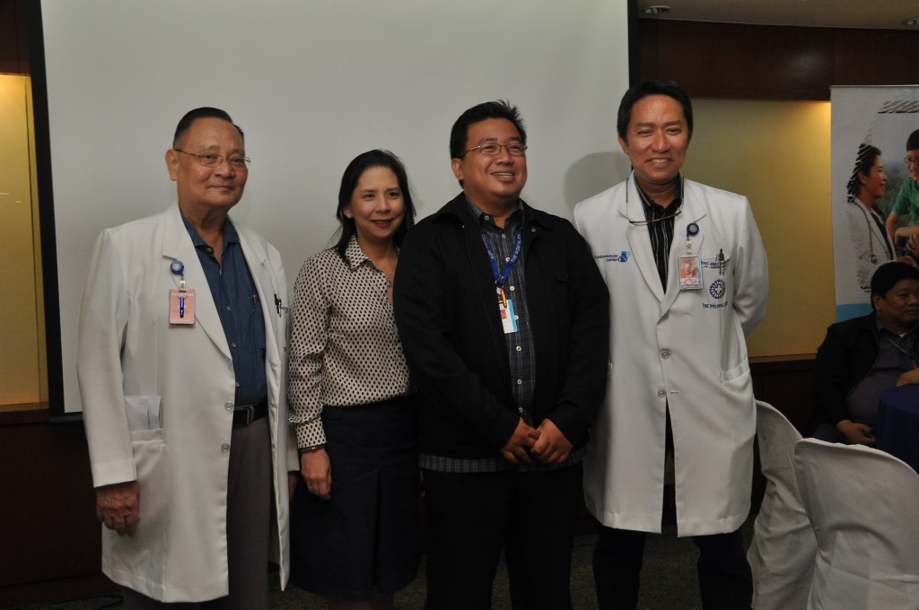 (from left) Dr. Alfredo R.A. Bengzon, M.D., M.B.A., President and Chief Executive Officer; Margaret Bengzon, Group Head, Strategic Services Group; Dr. Mike Muin, Health IT Head; and Dr. Eugenio Jose Ramos, Group Head, Medical Services Group.