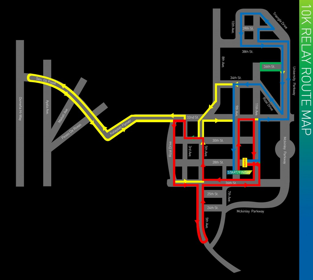 10k Relay Route Map
