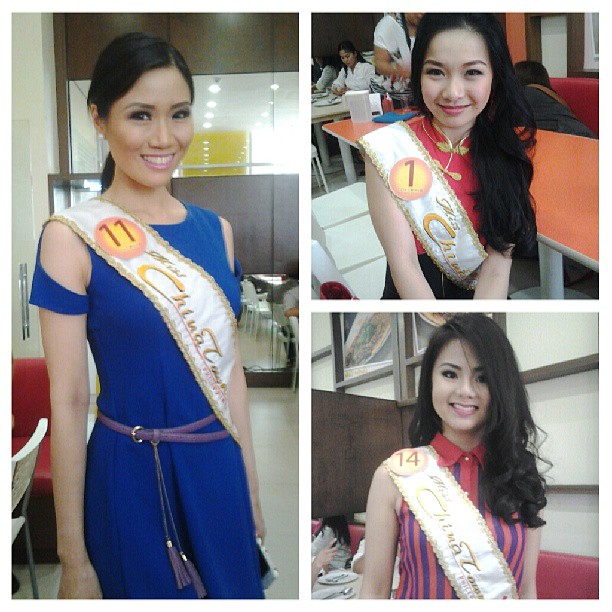 some of the candidates of Ms. Chinatown Philippines 2013