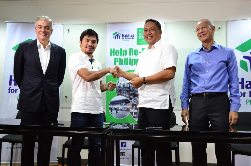 Manny Pacquiao renews commitment with Habitat for Humanity