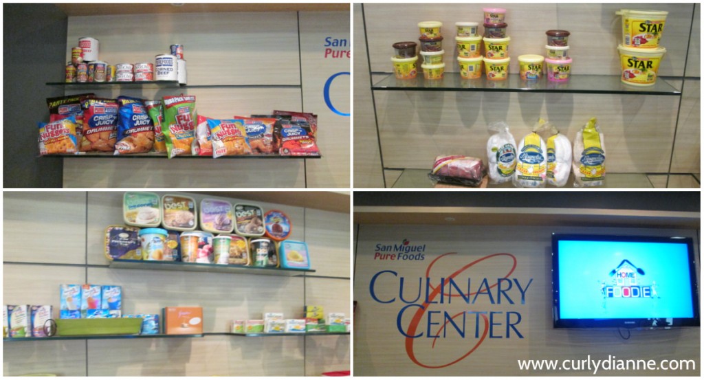 Some of the San Miguel Pure Foods products spotted in their Culinary Center