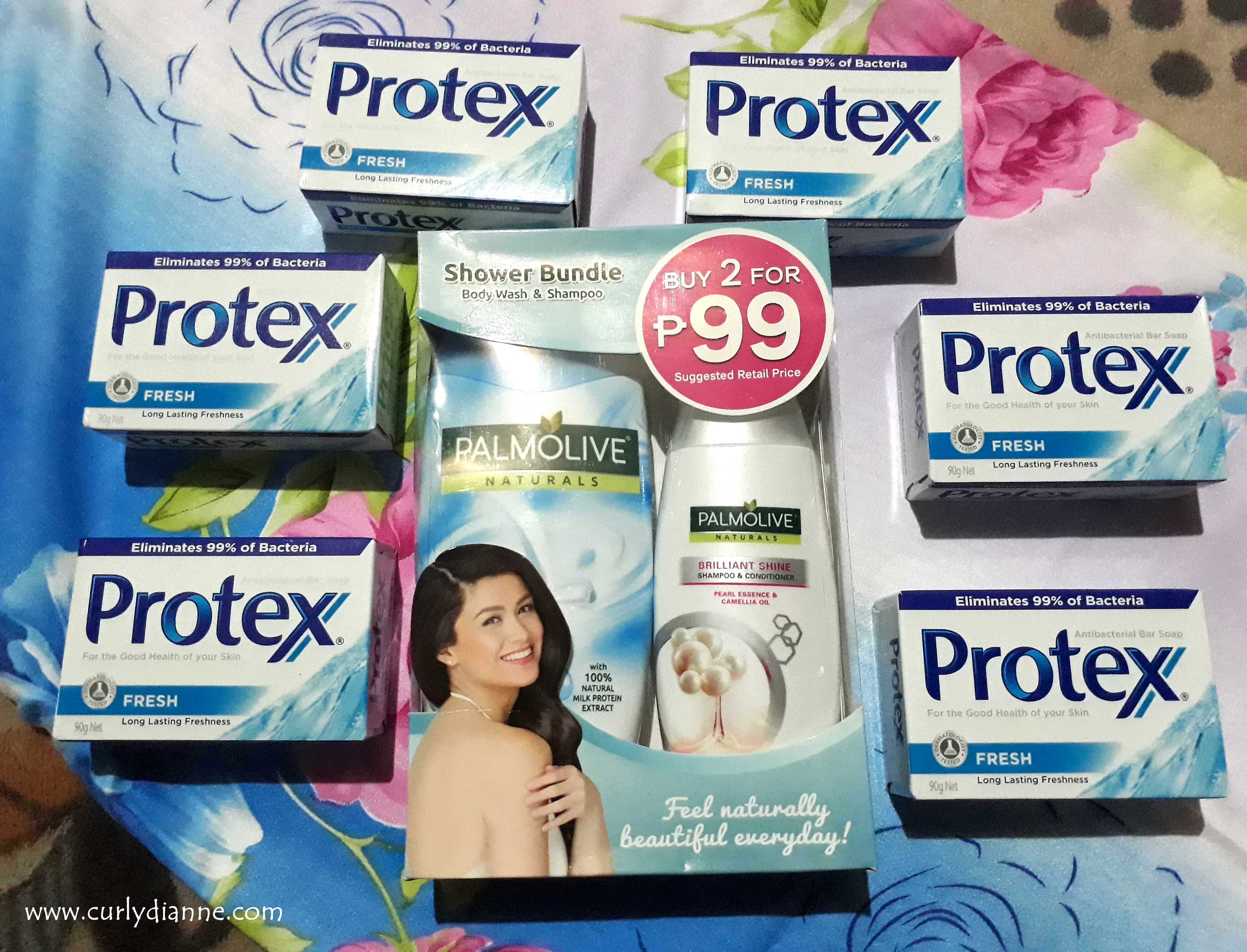 Protex bar soap and Palmolive products